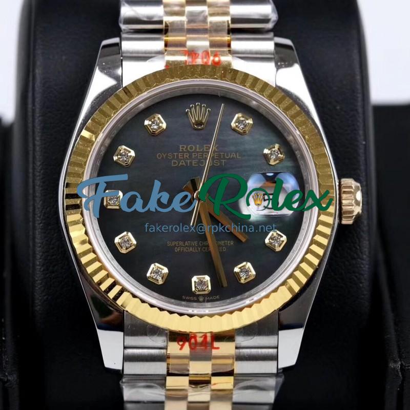 Replica Rolex Datejust 36MM 116233 GM Stainless Steel 904L & Yellow Gold Grey Mother Of Pearl Dial Swiss 2824-2