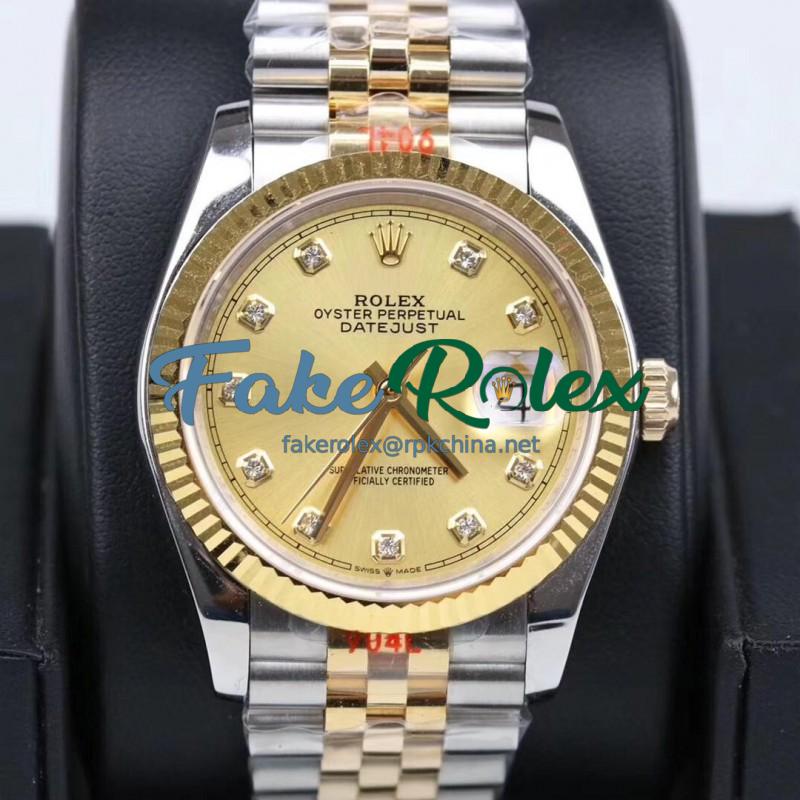 Replica Rolex Datejust 36MM 116233 GM Stainless Steel 904L & Yellow Gold Champagne Dial Swiss 2824-2