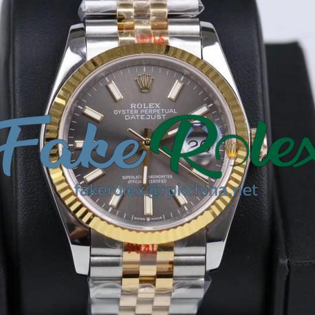 Replica Rolex Datejust 36MM 116233 GM Stainless Steel 904L & Yellow Gold Anthracite Dial Swiss 2824-2