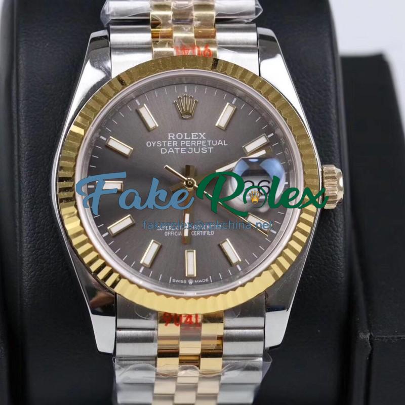 Replica Rolex Datejust 36MM 116233 GM Stainless Steel 904L & Yellow Gold Anthracite Dial Swiss 2824-2