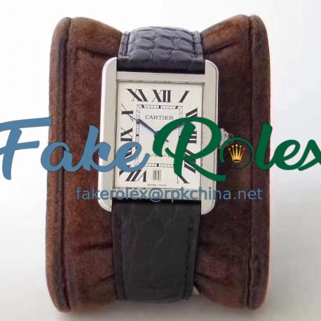 Replica Cartier Tank Solo 31MM Automatic W5200027 KZ  Stainless Steel White Dial M9015