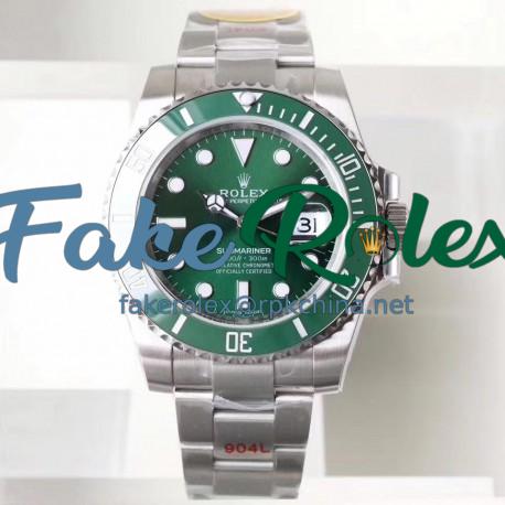 Replica Rolex Submariner Date 116610LV NAIL Maker Stainless Steel 904L Green Dial Swiss 2836-2