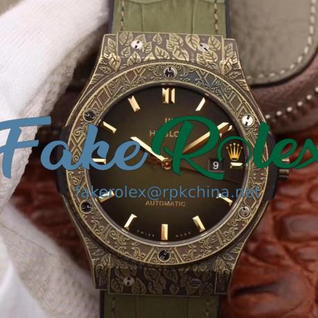 Replica Hublot Classic Fusion Arturo Fuente Limited Edition 511.BZ.6680.LR.OPX17 SR Bronze Green Dial Swiss 2892