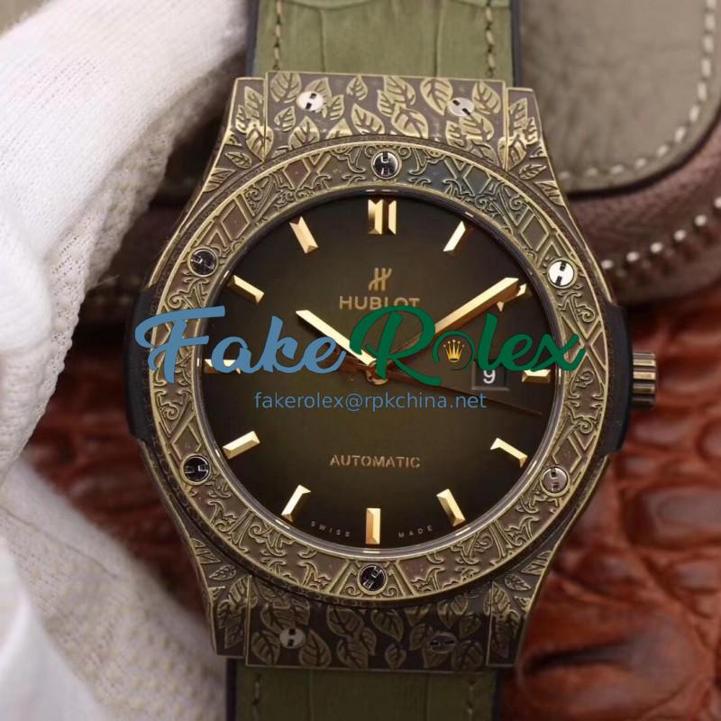 Replica Hublot Classic Fusion Arturo Fuente Limited Edition 511.BZ.6680.LR.OPX17 SR Bronze Green Dial Swiss 2892