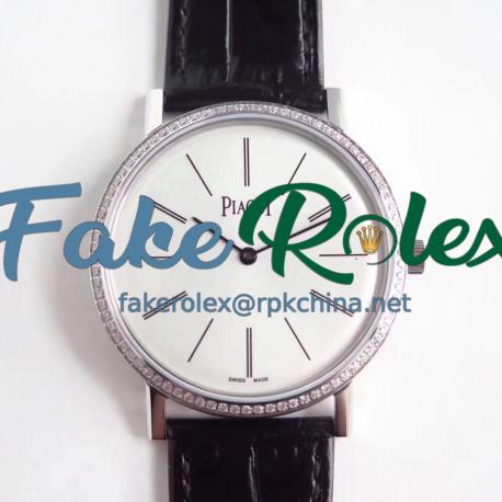 Replica Piaget Altiplano G0A29165 OX Stainless Steel & Diamonds White Dial M9015