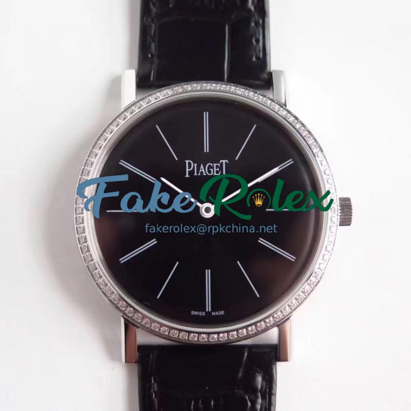 Replica Piaget Altiplano G0A29165 OX Stainless Steel & Diamonds Black Dial M9015