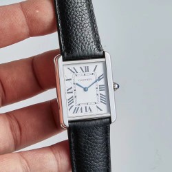 Replica Cartier Tank Solo Ladies 31MM WSTA0030 AF Stainless Steel Silver Dial Swiss Ronda Quartz