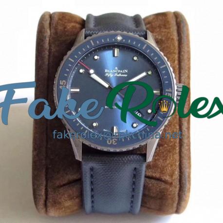 Replica Blancpain Fifty Fathoms Bathyscaphe 5000-0240-O52A ZF Ceramic Shiny Blue Dial Swiss 1315