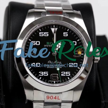 Replica Rolex Air-King 116900 GM Stainless Steel 904L Black Dial Swiss 3131