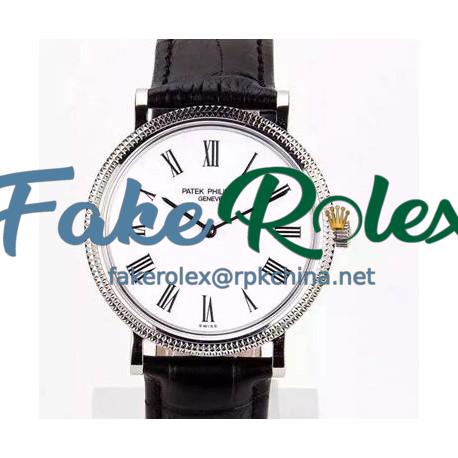 Replica Patek Philippe Calatrava 5120G Stainless Steel White Dial Swiss PP 240