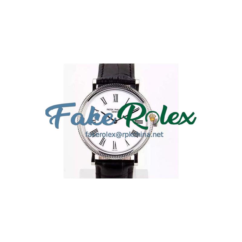 Replica Patek Philippe Calatrava 5120G Stainless Steel White Dial Swiss PP 240