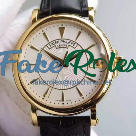 Replica Patek Philippe Calatrava 5153  Yellow Gold White Dial Swiss 324SC