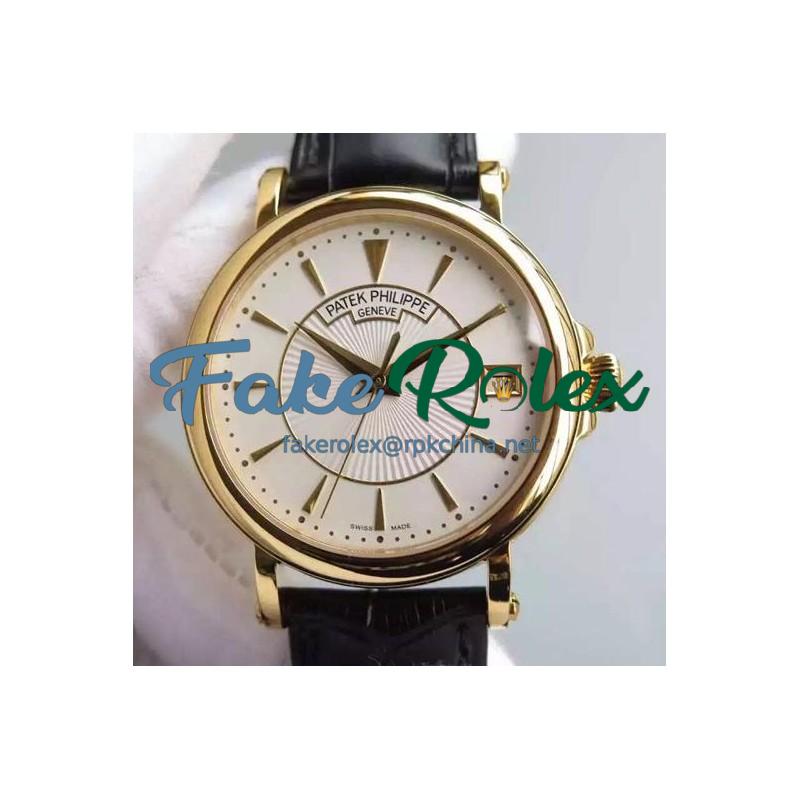 Replica Patek Philippe Calatrava 5153  Yellow Gold White Dial Swiss 324SC