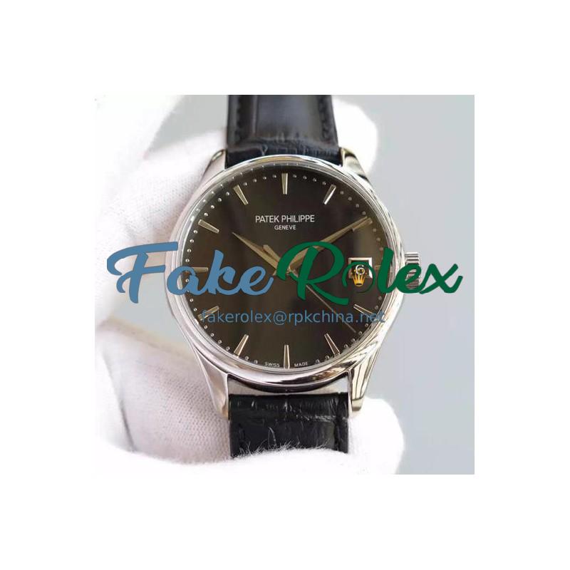 Replica Patek Philippe Calatrava 5227 Stainless Steel Black Dial Swiss 324SC