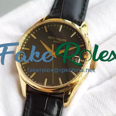 Replica Patek Philippe Calatrava 5227 Yellow Gold Black Dial Swiss 324SC