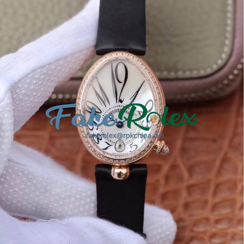 Replica Breguet Reine de Naples 8918BR/58/964/D00D ZF Rose Gold & Diamonds Mother Of Pearl Dial Swiss Caliber 537/3