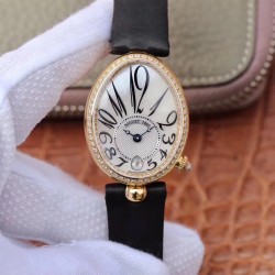 Replica Breguet Reine de Naples 8918BA/58/964/D00D ZF Yellow Gold & Diamonds Mother Of Pearl Dial Swiss Caliber 537/3