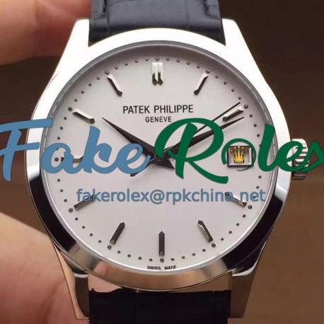 Replica Patek Philippe Calatrava 5296 Stainless Steel White Dial Swiss 324SC