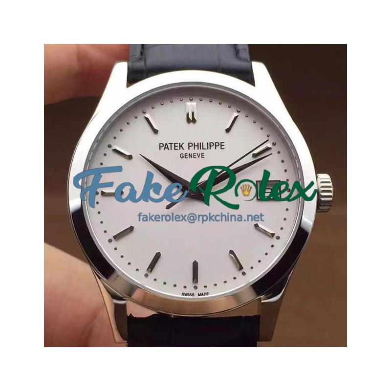 Replica Patek Philippe Calatrava 5296 Stainless Steel White Dial Swiss 324SC