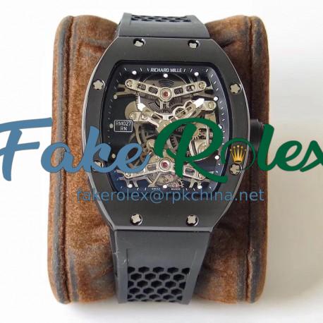 Replica Richard Mille RM27 Tourbillon Rafael Nadal Limited Edition EUR Ceramic Skeleton Dial Swiss Tourbillon