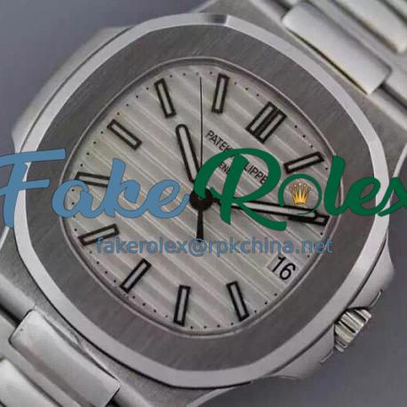 Replica Patek Philippe Nautilus Jumbo 5711 Stainless Steel White Dial Swiss 2824