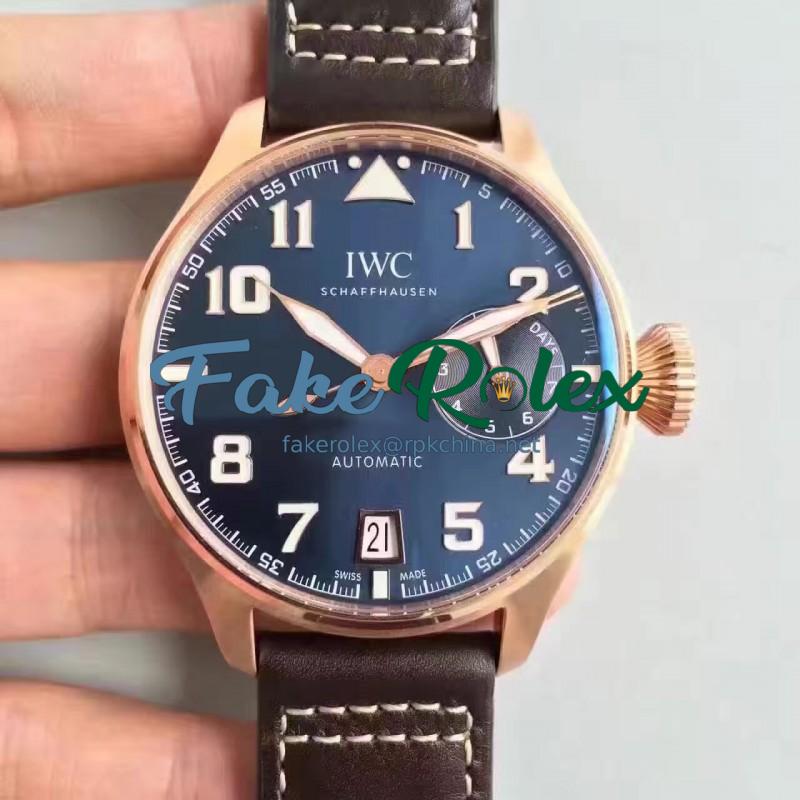 Replica Iwc Big Pilot  Le Petit Prince IW500909 ZF Rose Gold Blue Dial Swiss 51111