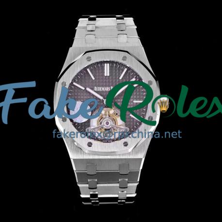 Replica Audemars Piguet Royal Oak Tourbillon Extra Thin 26510 JF Stainless Steel Anthracite Dial Swiss Tourbillon