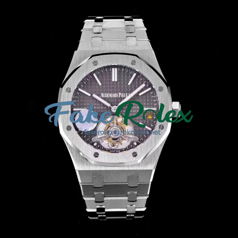 Replica Audemars Piguet Royal Oak Tourbillon Extra Thin 26510 JF Stainless Steel Anthracite Dial Swiss Tourbillon