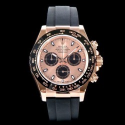 Replica Rolex Daytona Cosmograph 116515LN AR V2 Rose Gold Plated Stainless Steel 904L Rose Gold Dial Swiss 4130 Run 6@SEC