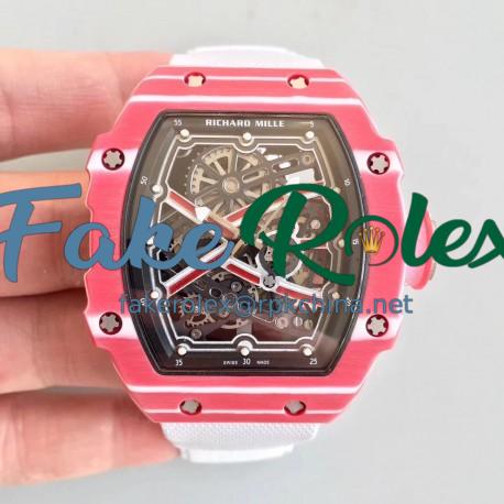 Replica Richard Mille RM67-02 High Jump Mutaz Essa Barshim RM Red Forged Carbon Black Skeleton Dial M9015