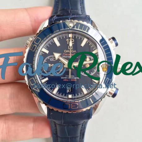 Replica Omega Seamaster Planet Ocean 600M Chronograph 215.33.46.51.03.001 JH Stainless Steel Blue Dial Swiss 9900