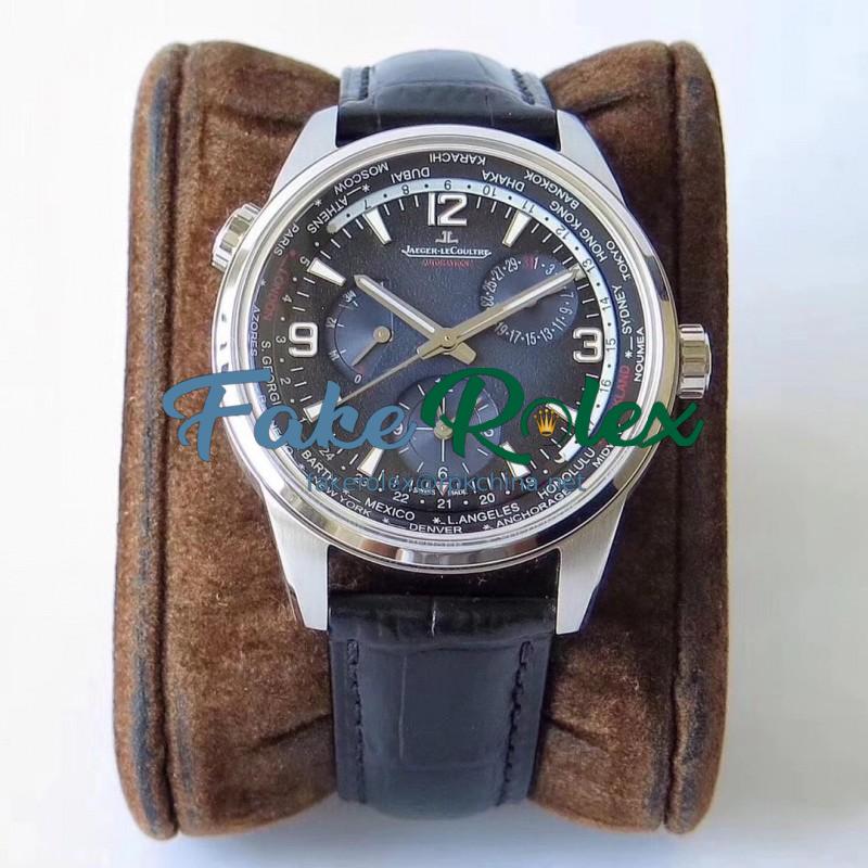 Replica Jaeger-LeCoultre Polaris Geographic WT 904847J N Stainless Steel Blue Dial Swiss Caliber 936A/1