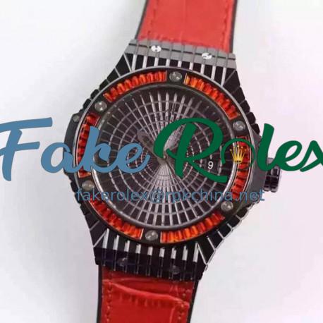 Replica Hublot Big Bang Tutti Frutti Caviar Black Ceramic Black Dial Swiss 2824-2