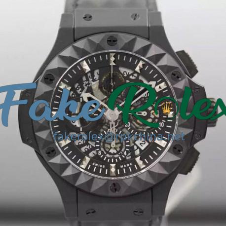 Replica Hublot Big Bang Depeche Mode Black Ceramic Skeleton Dial Swiss HUB4100