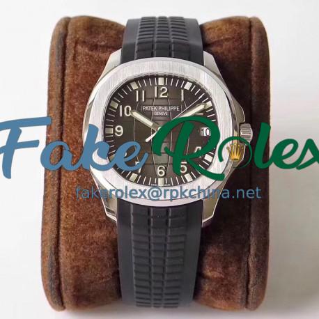 Replica Patek Philippe Aquanaut Jumbo 5167A-001 ZF Stainless Steel Brown Dial Swiss 324SC