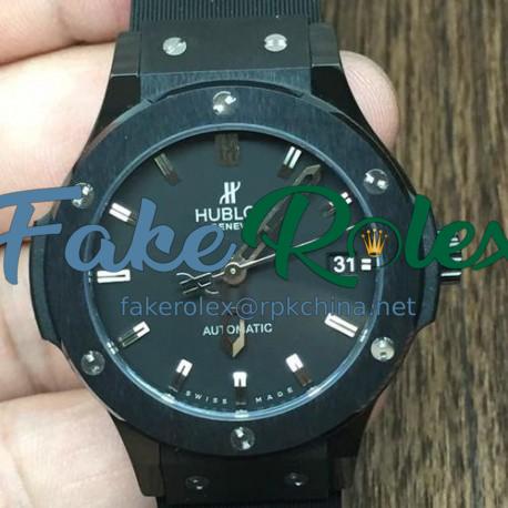 Replica Hublot Big Bang Black Ceramic Black Dial Swiss 9015