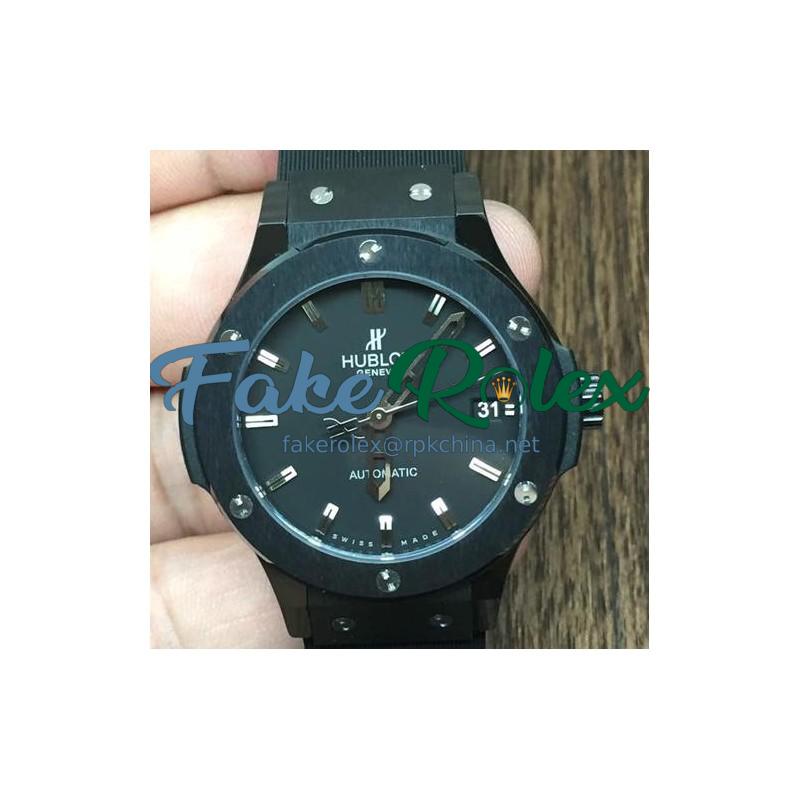 Replica Hublot Big Bang Black Ceramic Black Dial Swiss 9015