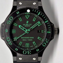 Replica Hublot Big Bang King Green Magic Ceramic Black Dial Swiss HUB4100