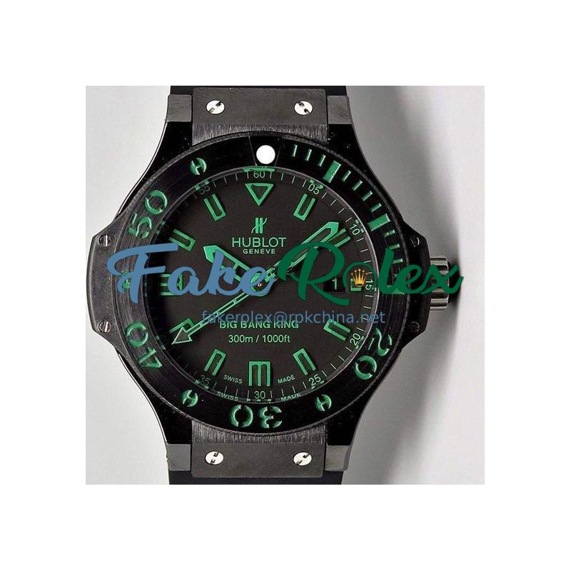 Replica Hublot Big Bang King Green Magic Ceramic Black Dial Swiss HUB4100