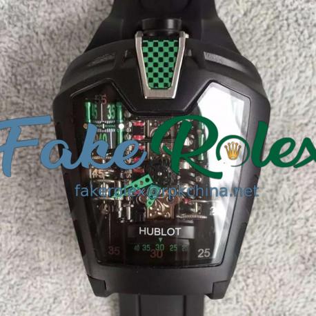 Replica Hublot LaFerrari MP-05 Black PVD Green & Skeleton Dial Swiss 2824