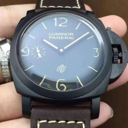 Replica Panerai Luminor 1950 3 Days PAM 617 Black Ceramic Black Dial Swiss 3000