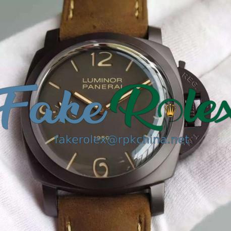 Replica Panerai Luminor 1950 3 Days PAM 375 Composite Black Dial Swiss 3000