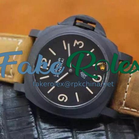 Replica Panerai Luminor Base PAM 360 Black Ceramic Black Dial Swiss P3000