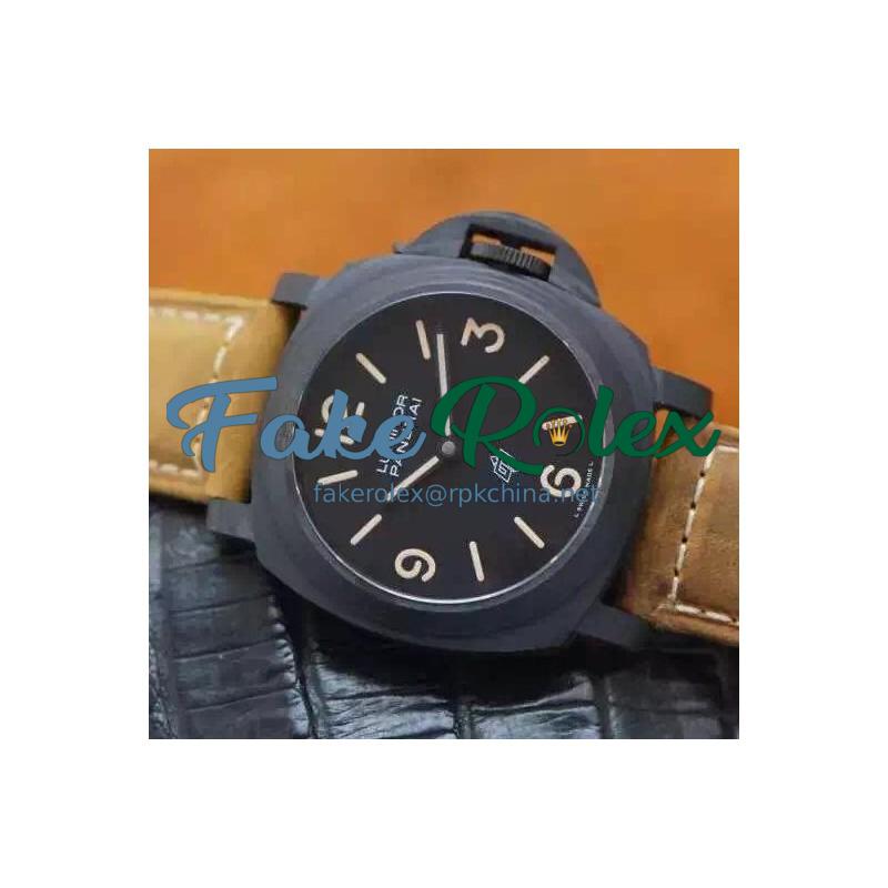 Replica Panerai Luminor Base PAM 360 Black Ceramic Black Dial Swiss P3000