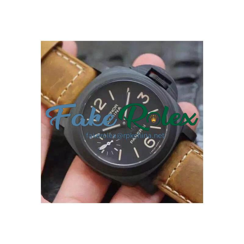 Replica Panerai Luminor Marina PAM 416 Beverly Hills Special Boutique Edition Carbotech Black Dial Swiss P3000