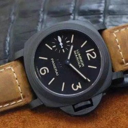 Replica Panerai Luminor Marina PAM 417 New York Special Boutique Edition Carbotech Black Dial Swiss P3000