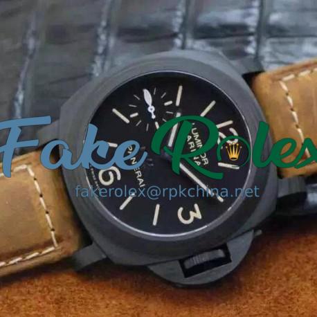 Replica Panerai Luminor Marina PAM 417 New York Special Boutique Edition Carbotech Black Dial Swiss P3000