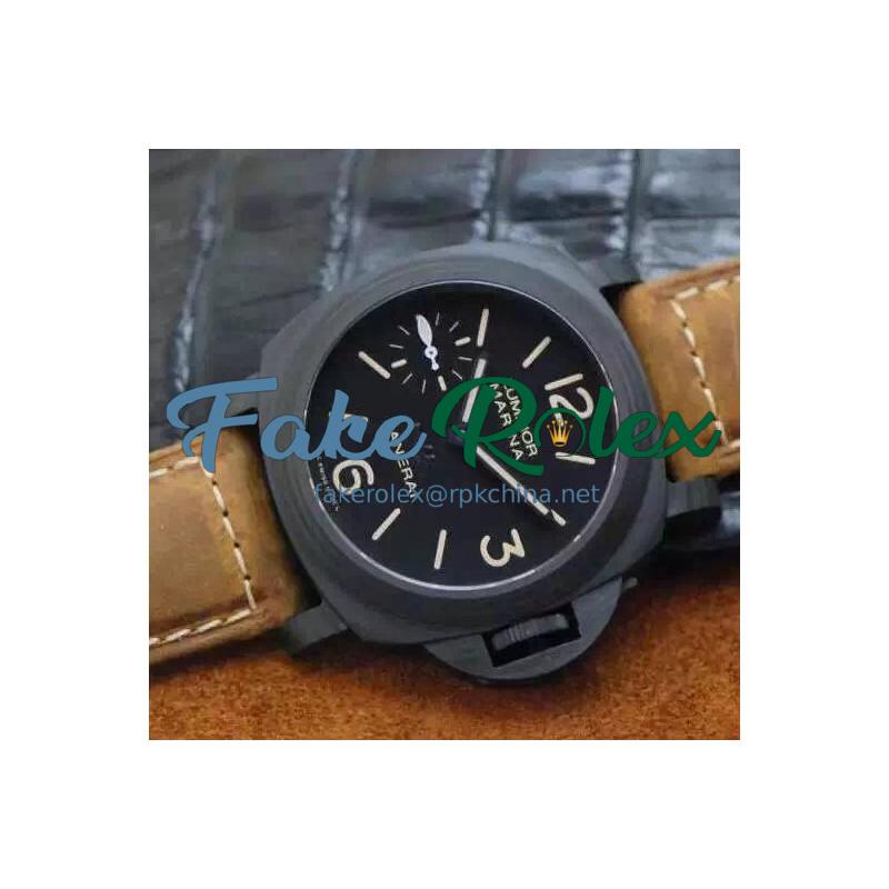 Replica Panerai Luminor Marina PAM 417 New York Special Boutique Edition Carbotech Black Dial Swiss P3000