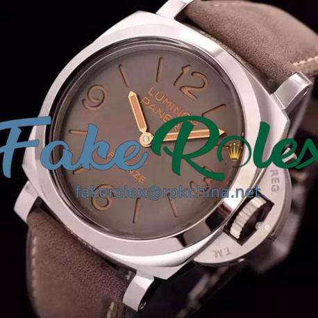 Replica Panerai Luminor Firenze PAM 605 Stainless Steel Brown Dial Swiss P3000