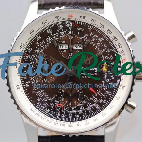 Replica Breitling Datora Montbrillant Perpetual Calendar Chronograph Brown Dial SWISS 7751